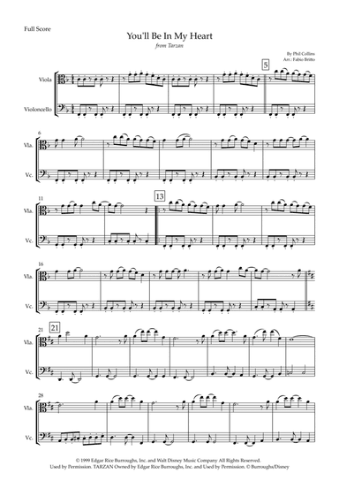 You'll Be In My Heart (arr. Fabio Britto)