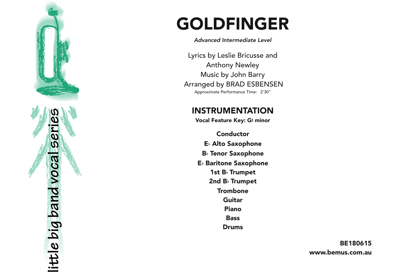 Goldfinger (arr. Brad Esbensen)