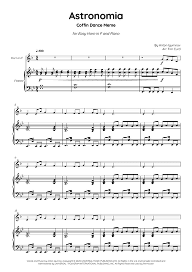 Astronomia (arr. Tim Curd)