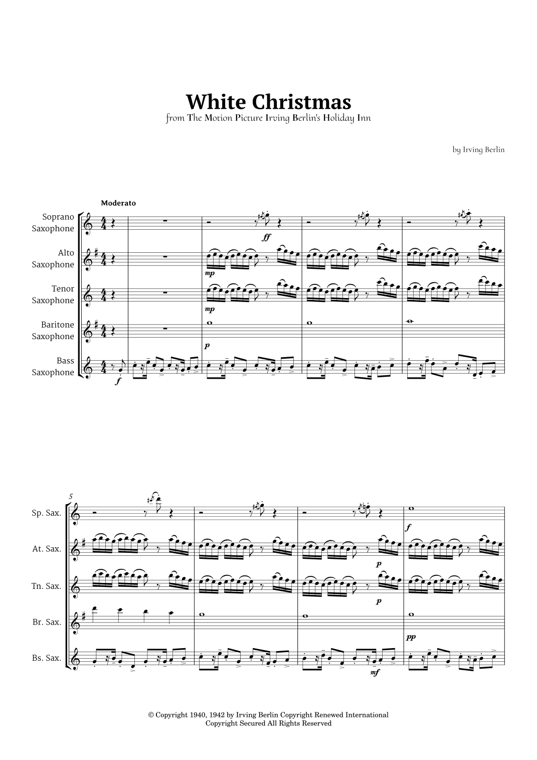 White Christmas (arr. Ander)