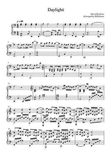 Daylight (arr. MrSylence)
