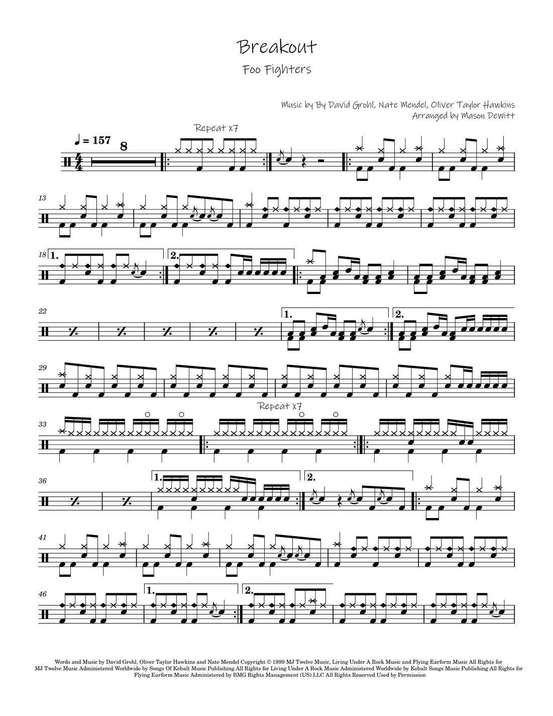 Breakout (arr. Mason DeWitt)