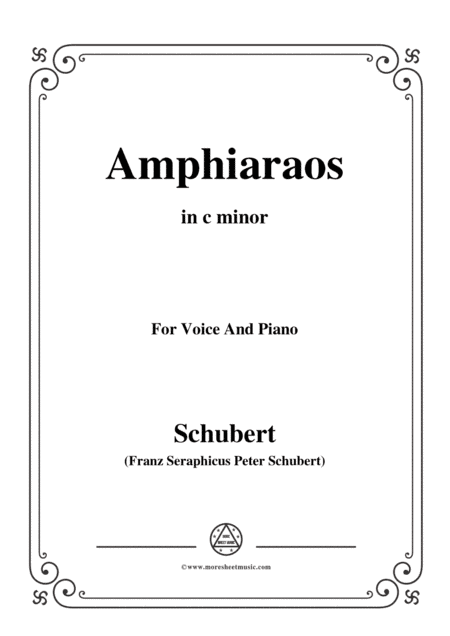 Schubert-Amphiaraos,in c minor,D.166,for Voice&Piano (arr. MSM)