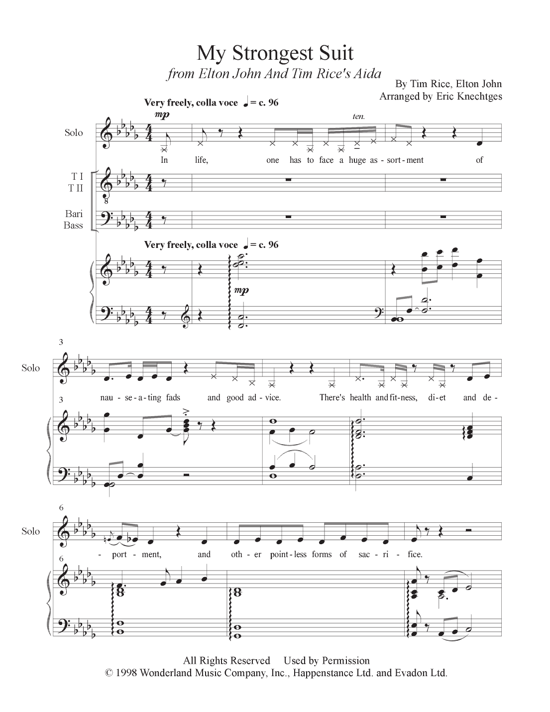 My Strongest Suit (arr. Eric Knechtges)