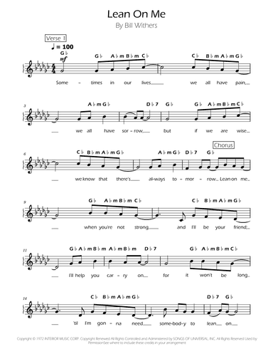 Lean On Me (arr. Ygor Nunes)