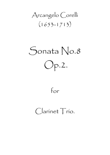 Sonata No.8 Op.2 (arr. Spence Bundy)
