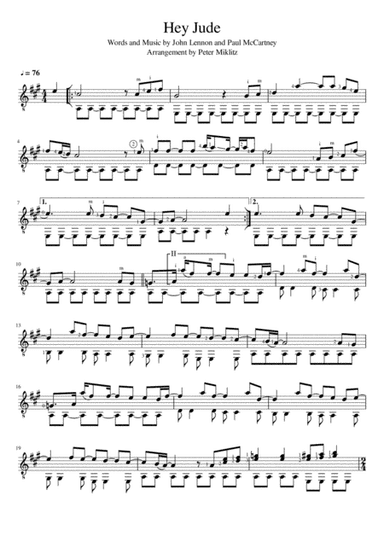 Hey Jude (arr. Peter Miklitz)