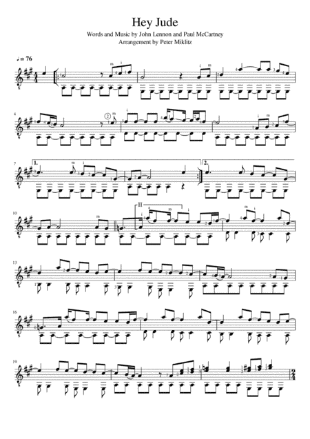 Hey Jude (arr. Peter Miklitz)