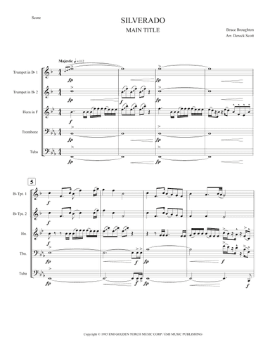 Silverado    -main Title (arr. Dereck Scott)
