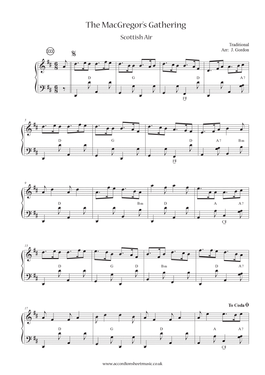 The MacGregor's Gathering (arr. Julia Gordon)