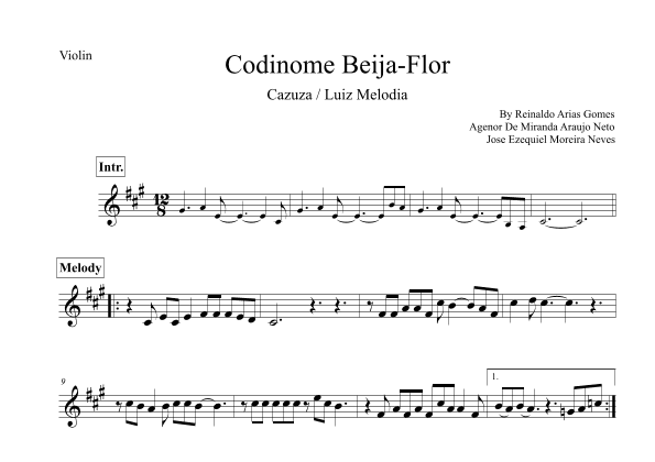 Codinome Beija-flor (arr. Leo Silva)