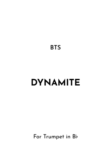 Dynamite (arr. Jireh J.)