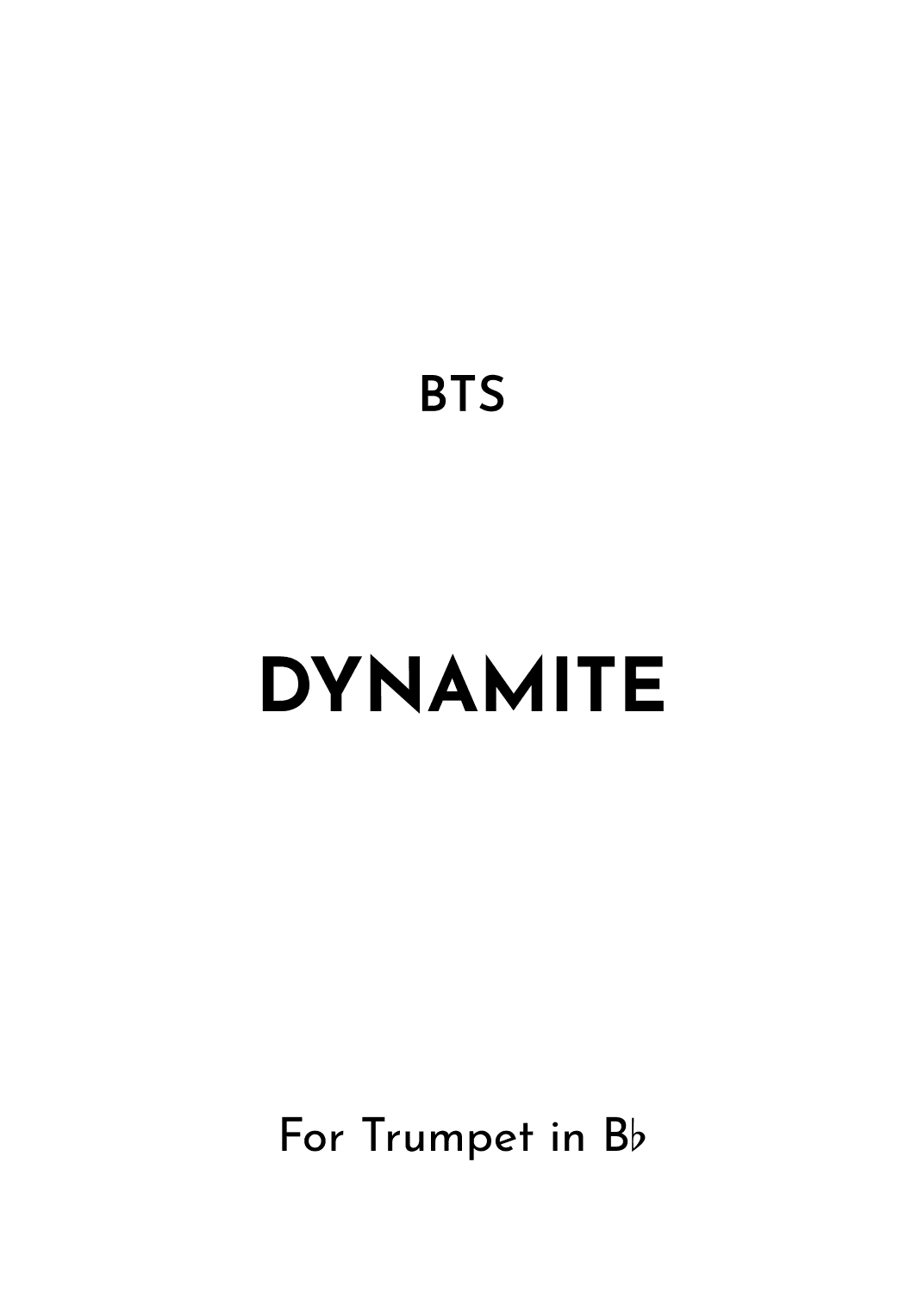 Dynamite (arr. Jireh J.)