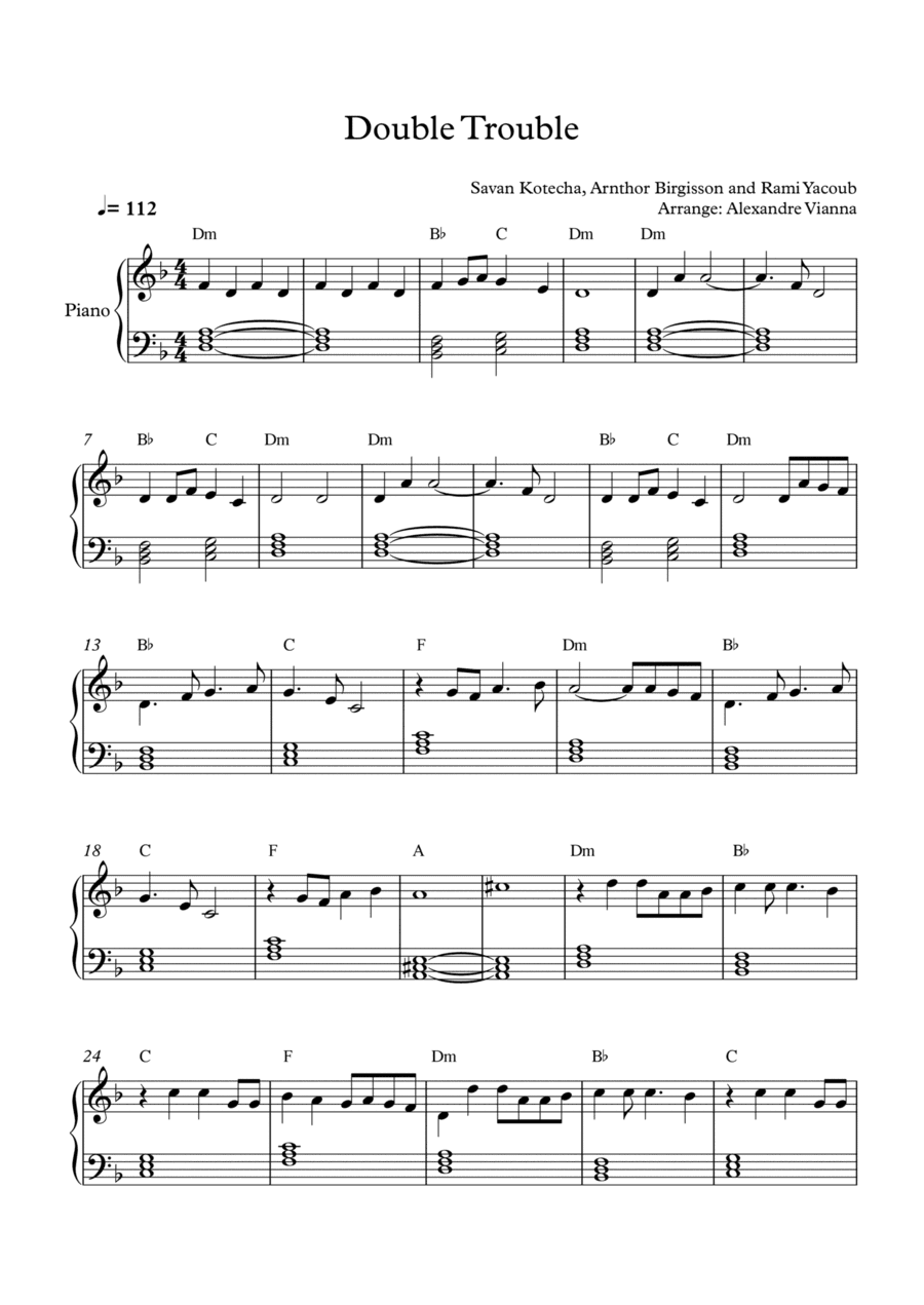 Double Trouble (arr. Alexandre Vianna)