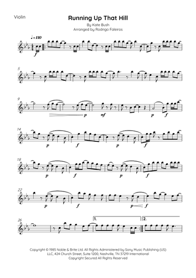 Running Up That Hill (arr. Rodrigo Faleiros)