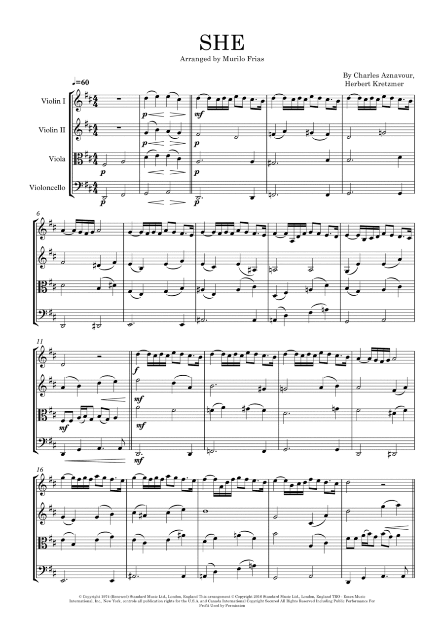 She (arr. Murilo Frias)