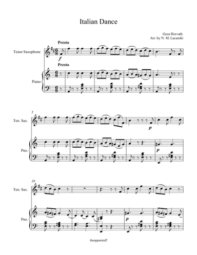 Italian Dance (arr. Nick Lacanski)