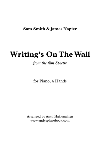 Writing's On The Wall from the film SPECTRE (arr. Antti Hakkarainen)