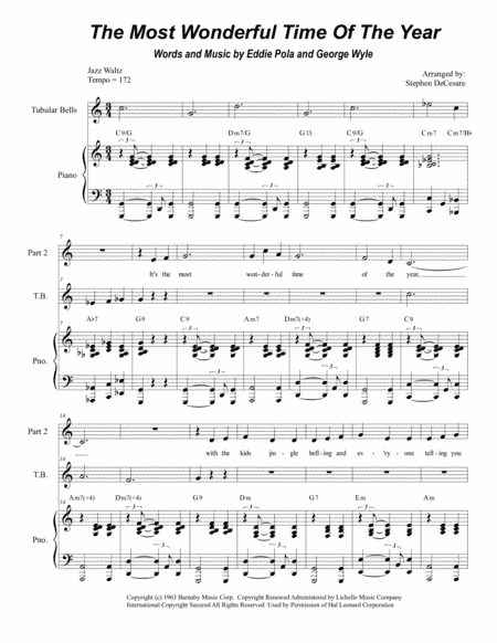 The Most Wonderful Time Of The Year (arr. Stephen DeCesare)