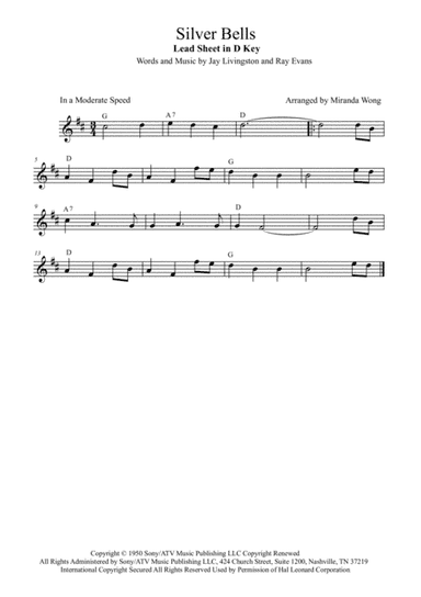 Silver Bells (arr. Miranda Wong)