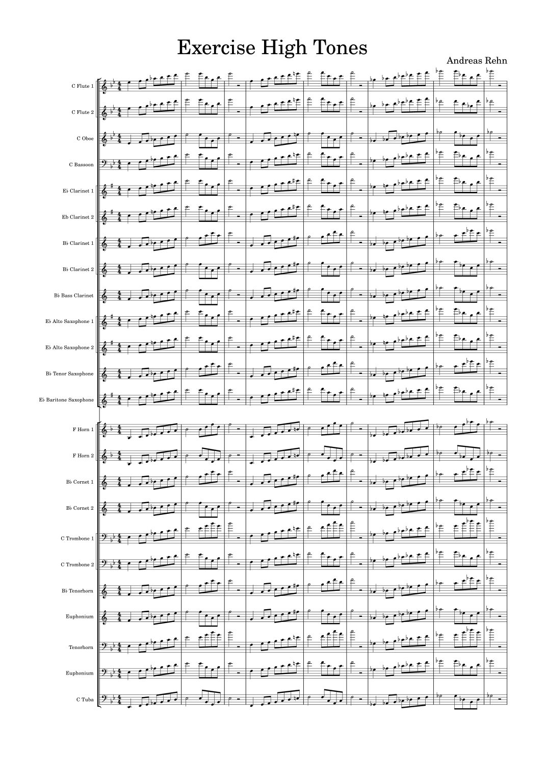 Exercise  High Tones