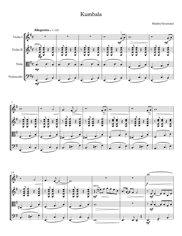 Kumbala (arr. Ulises Cabrera)