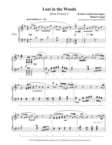 Lost In The Woods (arr. Coleman Jackson)
