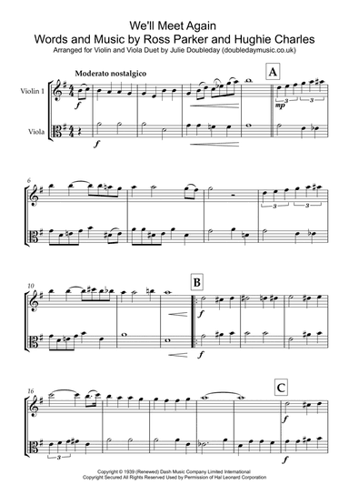 We'll Meet Again (arr. Julie Doubleday)