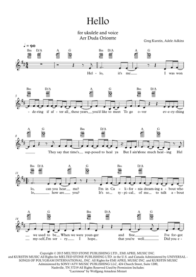 Hello (arr. Duda Oriontte)