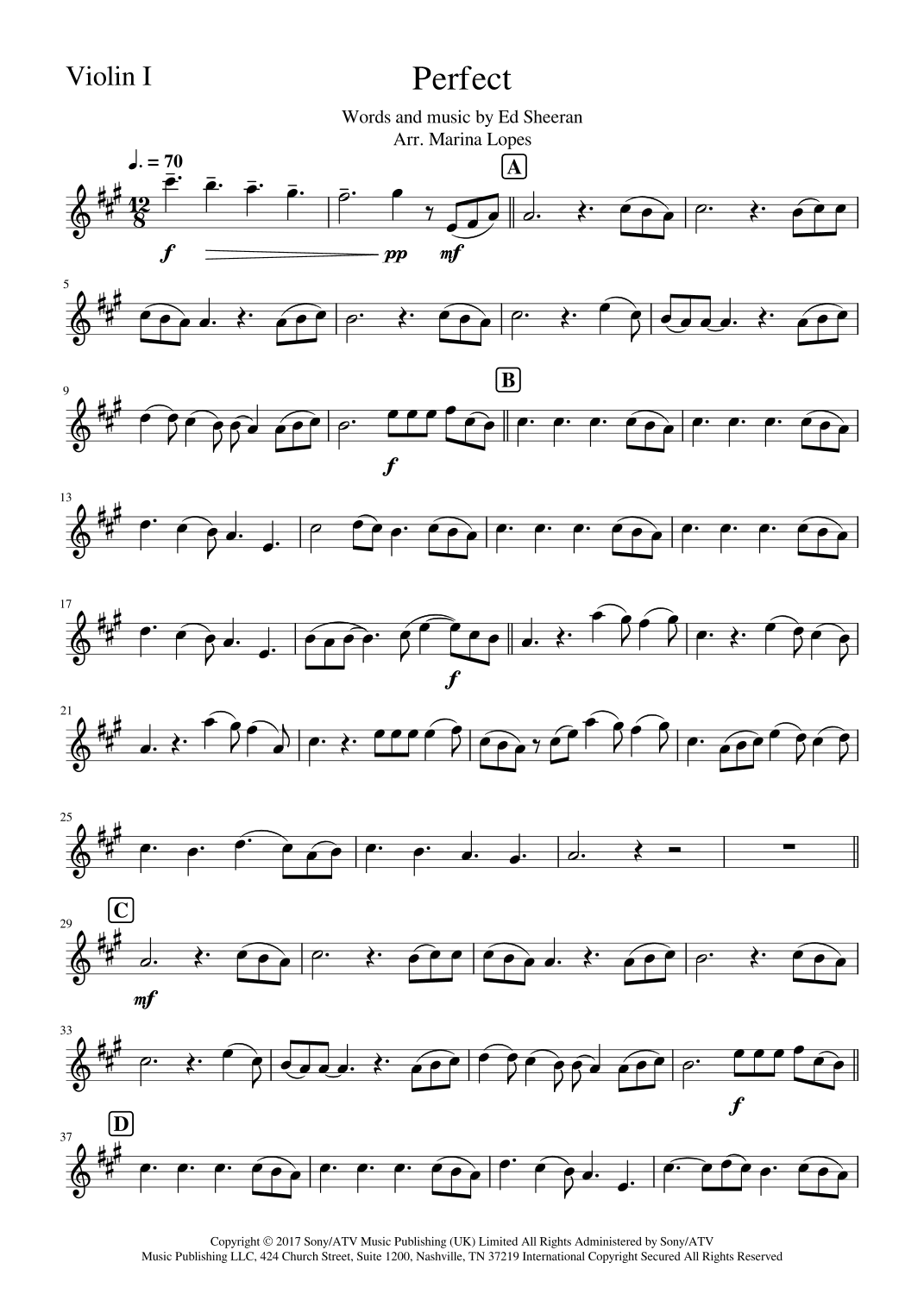 Perfect (arr. Marina Lopes)
