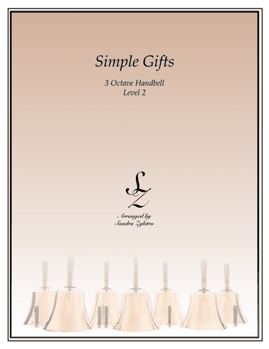 Simple Gifts (3 octave handbells) (arr. Sandra Zylstra)