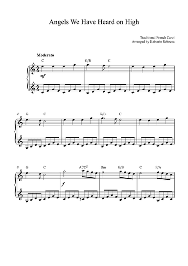 Angels We Have Heard on High (Music box version) (arr. Kaiserin Rebecca)