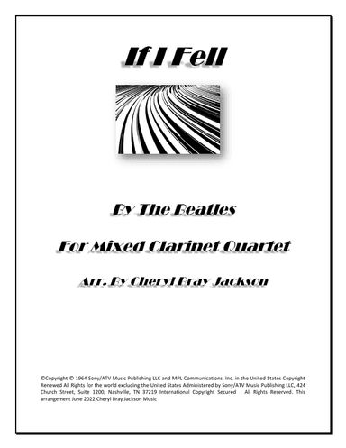 If I Fell (arr. Cheryl Bray Jackson)