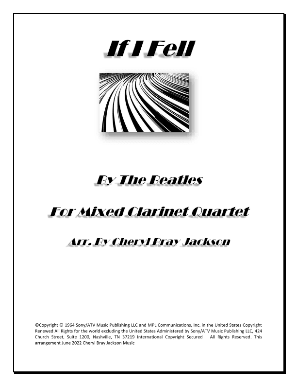 If I Fell (arr. Cheryl Bray Jackson)