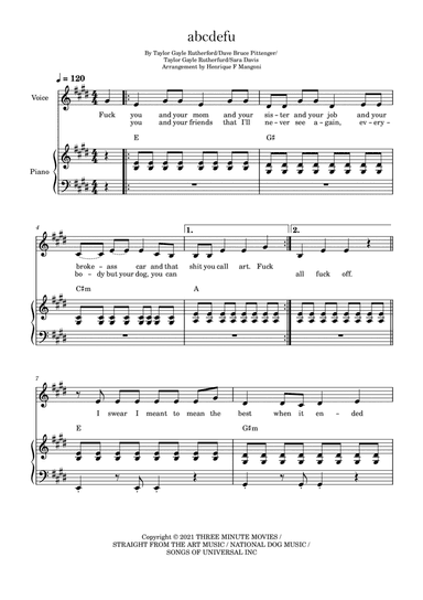 Abcdefu (arr. Henrique F Mangoni)