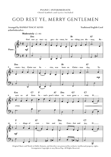 God Rest Ye Merry Gentlemen (arr. Danilo "Daca" Alves)