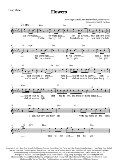 Flowers (arr. C. B. Harrison)