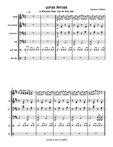 Leather Britches an Appalachian Fiddle tune for Steel Band (arr. Scott Meister)