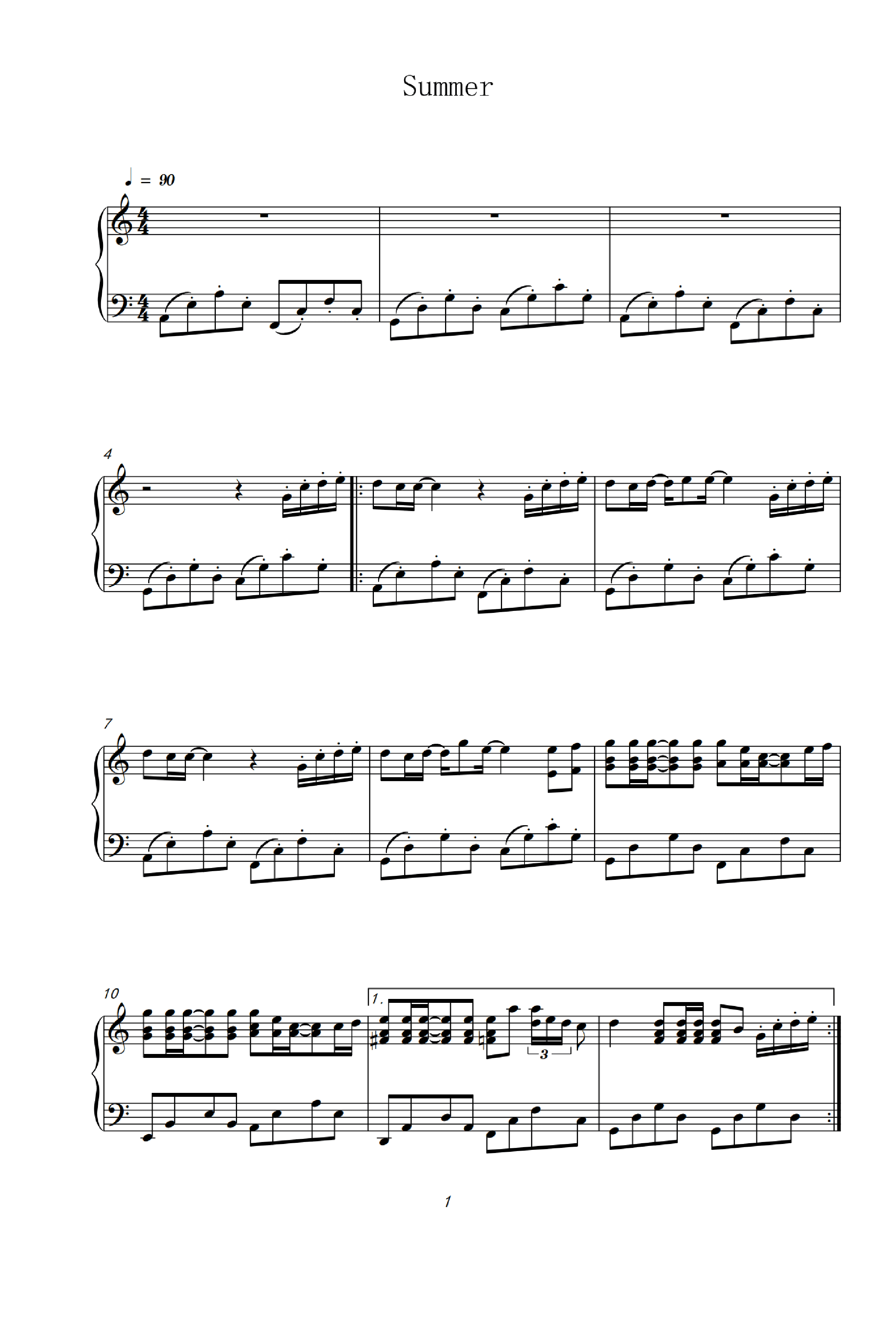 Summer (arr. Joe Hisaishi)