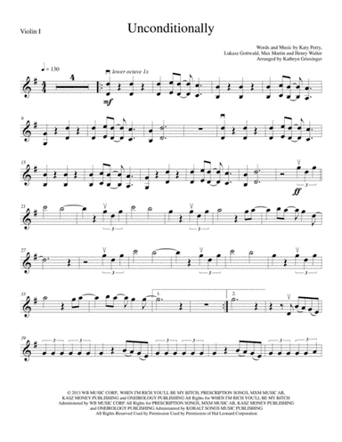 Unconditionally (arr. Kathryn Griesinger)