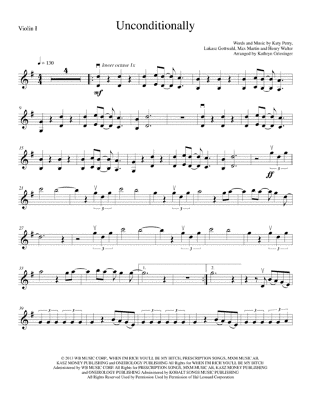 Unconditionally (arr. Kathryn Griesinger)