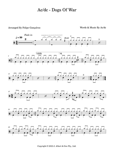 Dogs Of War (arr. Felipe Gonçalves)