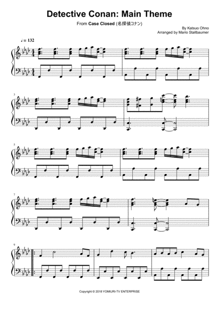Detective Conan: Main Theme (arr. Mario Stallbaumer)