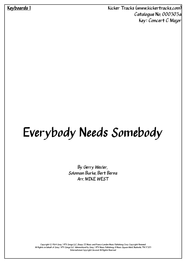 Everybody Needs Somebody To Love (arr. Michael Storeton-West)
