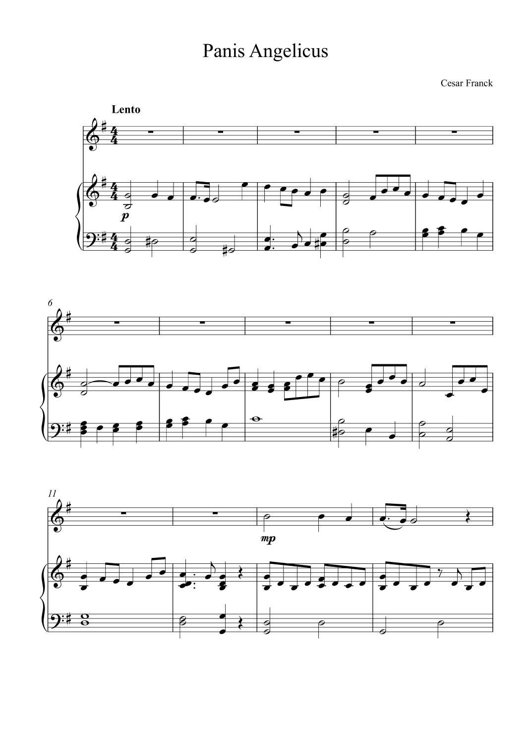 Panis Angelicus (arr. Kaiserin Rebecca)