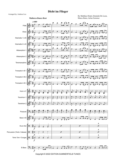 Dicht Im Flieger (arr. Andreas Lux)