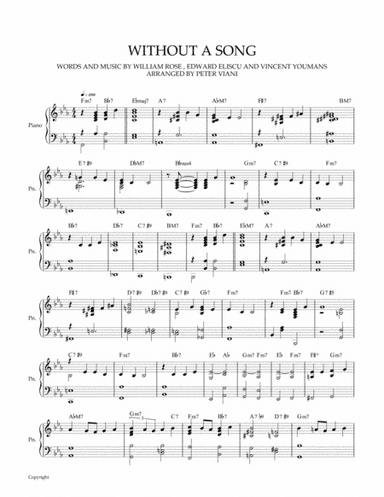 Without A Song (arr. Peter Viani)