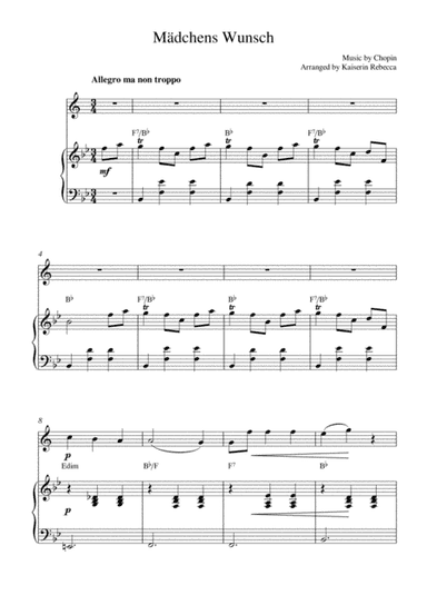 Mädchens Wunsch (arr. Kaiserin Rebecca)