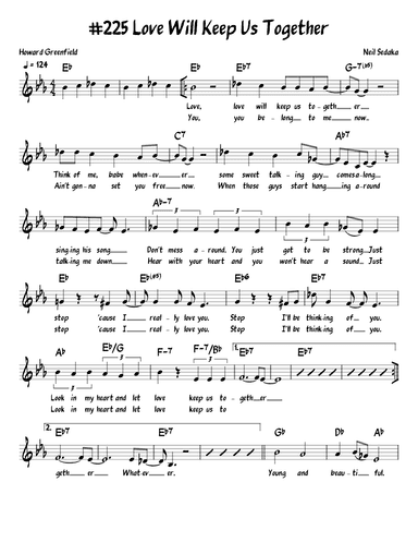 Love Will Keep Us Together (arr. John Fries)
