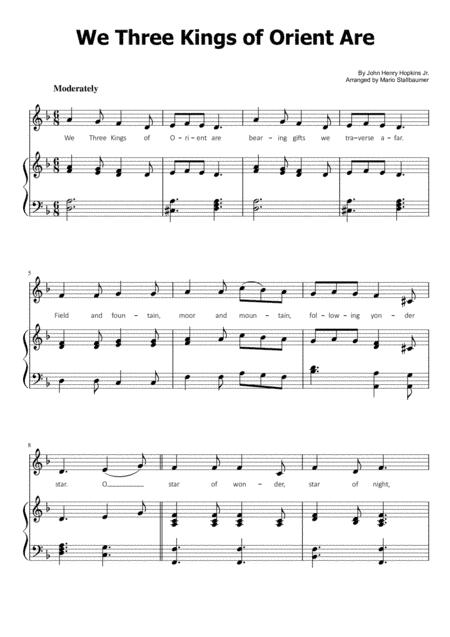 We Three Kings (Christmas Carol) (arr. Mario Stallbaumer)